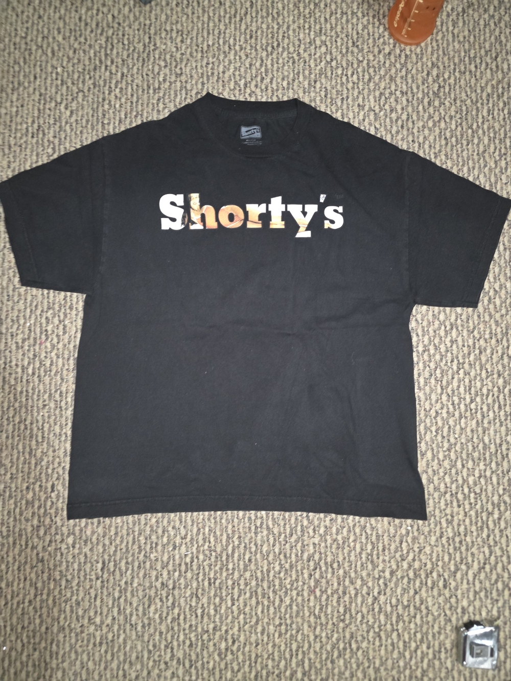 Shortys Black Graphic Logo Tee - Men's Casual Shirt